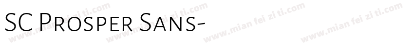 SC Prosper Sans字体转换